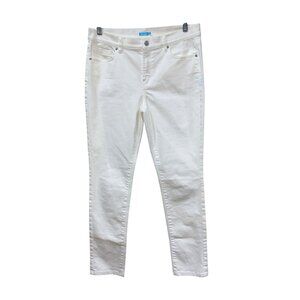 J.McLaughlin White Womens Skinny Fit Denim Pants Size 10